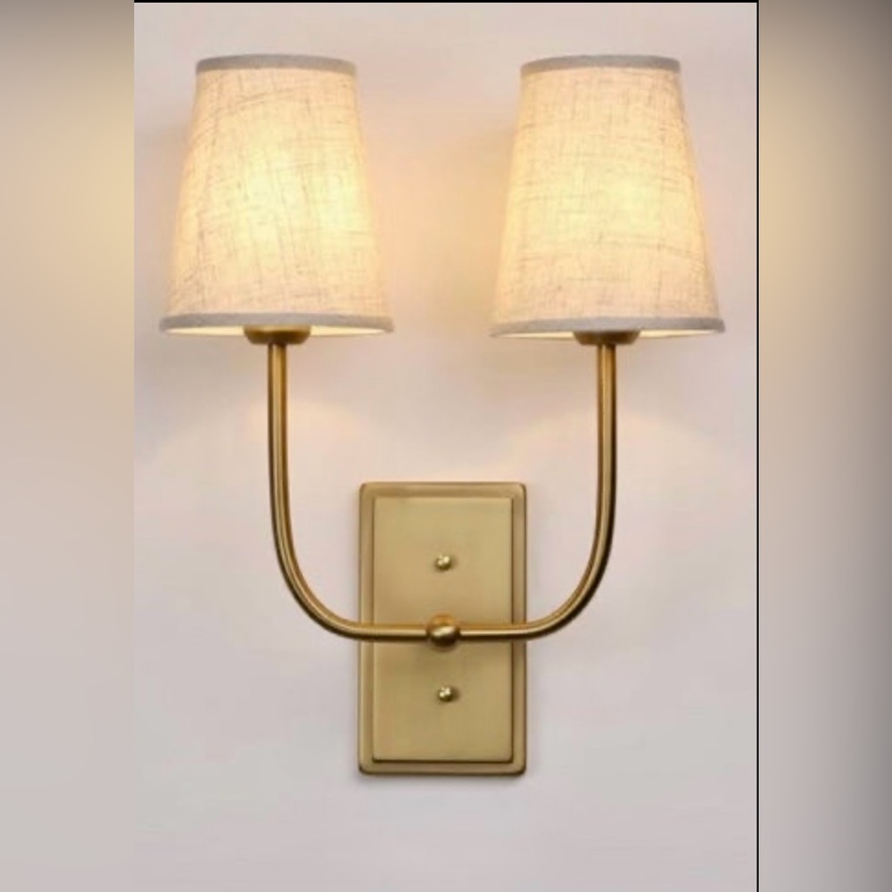 Wall sconce light with shades
